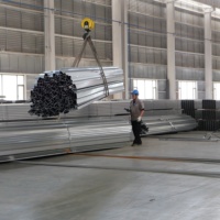 Tuyau en acier galvanisé avec revêtement en zinc épais, durable, anti-corrosion, pour applications industrielles, ateliers, entrepôts, décoration