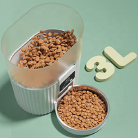 Distributeur automatique de nourriture pour animaux de compagnie intelligent WiFi 3L, contrôle par application, distributeur de nourriture pour chats et chiens, conception anti-blocage, minuterie, machine d'alimentation