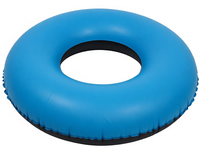 Bouée gonflable bleue pour sports nautiques, anneau de flottaison en néoprène pour piscine et lac, jouet d'été