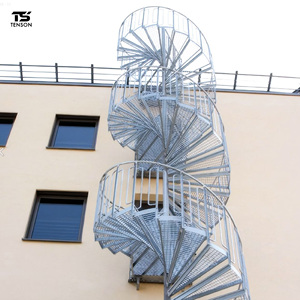 Scala a Chiocciola Moderna in Acciaio Zincato a Caldo, Kit per Interni ed Esterni, Design Personalizzato con Supporto per Disegno Gratuito - Product Image 2