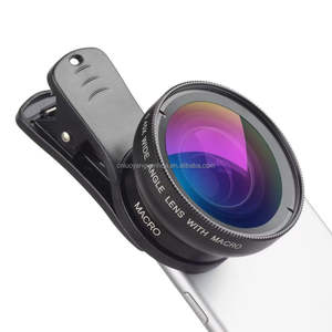 Pince universelle détachable 2-en-1 0.45X Super Wide Angle <span class=keywords><strong>Macro</strong></span> Lens Clip-On Travel Phone Kits - Product Image 3