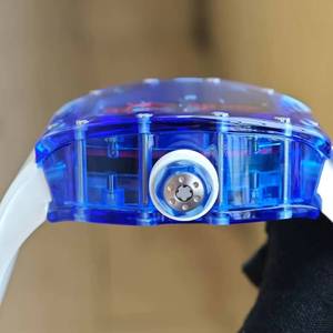 High-end custom 5203 blue crystal <b>case</b>, genuine tourbillon movement, luxurious men's business birthday gift mechanical <b>watch</b> - Product Image 4