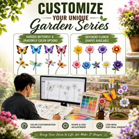 Vente en gros usine MIAO – Inserts métalliques artisanaux personnalisables avec finition thermolaquée pour la décoration de jardins