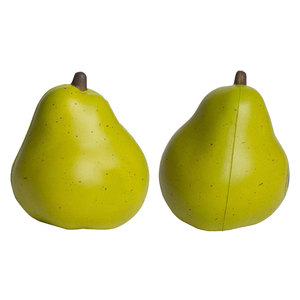 Balle anti-stress promotionnelle en PU en forme de poire, jouet en mousse à presser en forme de fruit pour enfants - Product Image 3