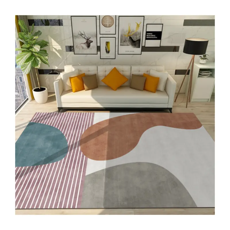 Area Rug Moderner, weicher, zeitgenössischer Boden teppich mit flauschiger Premium-Textur für Esszimmer und Schlafzimmer im Innenbereich