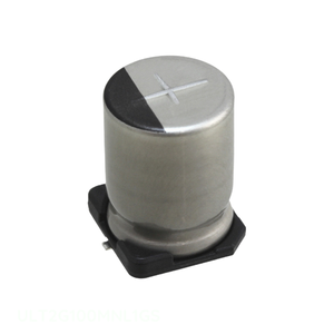 ตัวแทนจำหน่ายอย่างเป็นทางการ ตัวเก็บประจุแบบ SMD ชนิดอลูมิเนียม 10uF 20% 400V ULT2G100MNL1GS 10 ยูเอฟ - Product Image 1