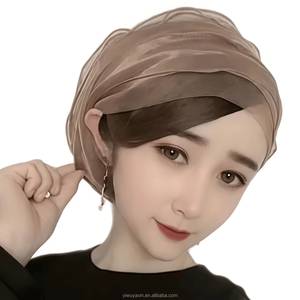 Eight-color eco-friendly breathable Muslim pull-on cap, Islamic scarf, full-face covering, women's headscarf, suitable for all - Product Image 2