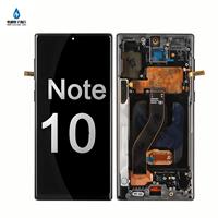 Pantalla OLED Super AMOLED para Teléfono Móvil Note 10, Negra, para Samsung Galaxy Note10, Pantalla LCD Táctil de Repuesto