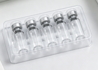 Étiquettes autocollantes cosmétiques imprimées à chaud pour flacons de peptides de 1 ml à 10 ml avec logo personnalisé, adhésif médical, écologiques, imperméables et faciles à décoller