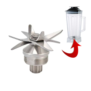 Máy Xay CKD Máy Xay Sinh Tố Bạc CREST Bằng Thép Không Gỉ Máy Xay Sinh Tố Nước Đá Trái Cây Bền 8 Lưỡi - Product Image 4