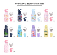 Termo de Acero Inoxidable con Alto Valor Estético, Taza Portátil con Pajita para Niñas, Botella de Vacío con Asa y Estampado para la Escuela