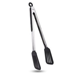 Pince alimentaire en nylon de 12 pouces, pinces de cuisine en acier inoxydable, pince à steak, pince de cuisson - Product Image 1