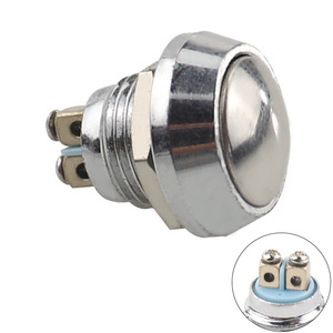 YUHE YH-JS12R Bouton mécanique rond éclairé 12 mm en acier inoxydable IP65 étanche 220V 3A pour appareils électroménagers - Product Image 6