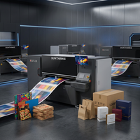 Imprimante industrielle Sunthinks SE528 à passage unique pour la production d'emballages en carton ondulé et en papier, pour une sortie CMYK de haute qualité