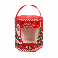 Boîte d'emballage pour biscuits avec fenêtre transparente pour chocolats, bonbons, friandises de boulangerie et emballages cadeaux saisonniers