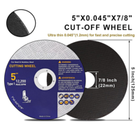 Disque de découpe abrasif OEM haute performance, à maille simple, renforcé, à liant résineux, pour meuleuse d'angle (3 à 9 pouces)