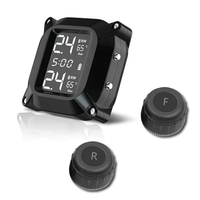 Détection en temps réel moto TPMS vente chaude 2 capteurs externes système de surveillance de la pression des pneus pour deux roues