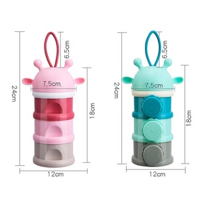 Offres Spéciales sans BPA 3 couches indépendantes PP <span class=keywords><strong>lait</strong></span> en poudre boîte bébé Portable détachable grande capacité Snack <span class=keywords><strong>lait</strong></span> en poudre boîte - Product Image 6