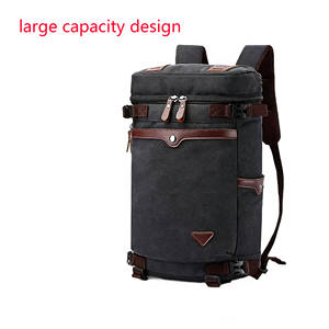 Sac à dos décontracté en toile pour homme, sacoche pour ordinateur portable, sac de voyage d'extérieur - Product Image 3