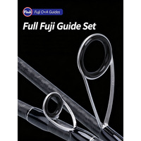 Joran Pancing Tangle Free Fuji O+A Guide MH 30+40T High Carbon Rod, Mudah untuk Mancing Ikan Besar, Lemparan Jauh, Ferrule Slip-over, untuk Umpan Buatan