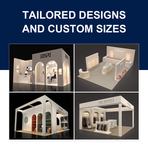 Stand d'Exposition Modulaire Izexpo QuickBuild 20x20ft pour Salon du Vêtement, Meuble Sur Mesure, Stand d'Exposition en Bois pour Salon Professionnel - Product Image 3