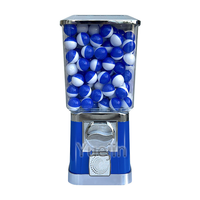 Distributeur automatique de bonbons à monnayeur pour enfants, jouets en métal et plastique en forme de capsule cylindrique