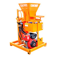 Machine manuelle de fabrication de blocs de briques à emboîtement en terre cuite comprimée rouge Eco Prix