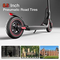 Trottinette électrique IScooter APP 25KM/H 350W Moteur puissant 8.5 pouces Trottinette électrique pour trajets domicile-travail Adultes Adolescents Frein à disque arrière 2025