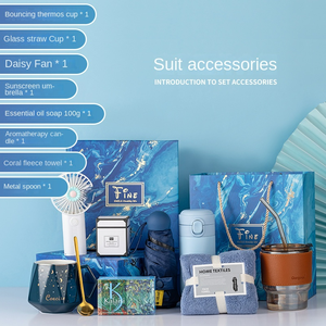 Cadeaux d'anniversaire pour femmes tasse à café lait Couple drôle saint valentin coffret cadeau ensemble avec café thé tasse cahier parapluie <span class=keywords><strong>serviette</strong></span> - Product Image 3