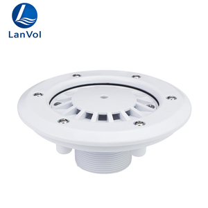 Couverture de drain de sol ronde en plastique ABS blanc de haute qualité LanVol pour spas et piscines préfabriquées - Product Image 4