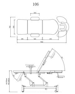 Mesa de Masaje Portátil Ajustable con Marco de Hierro Metálico, Esponja de Alta Densidad y 1 Motor - <span class=keywords><strong>Cama</strong></span> de Masaje Multifuncional para Salón y Spa - Product Image 4