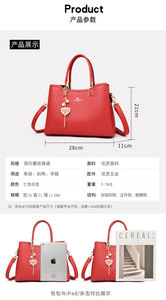 Bolso de Hombro de Diseño de Lujo, Bolso Cruzado para Mujer, Bolso de Compras de Gran Capacidad, Bolso Mensajero de PU, Bolso Tote de Cuero Suave con Múltiples Compartimentos - Product Image 4