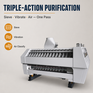 Machine de purification de farine d'<span class=keywords><strong>occasion</strong></span> à classification par l'air pour les débris de blé - Product Image 3