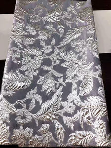 132gsm 20yds quantité minimale de commande Automne Femmes Fantaisie <span class=keywords><strong>Tissu</strong></span> Dobby <span class=keywords><strong>Tissu</strong></span> Métallique Brocade <span class=keywords><strong>Tissu</strong></span> - Product Image 4