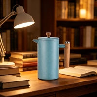 Cafetière à piston portable en verre borosilicate moderne, écologique, de haute qualité, couleur personnalisable, 600 ml