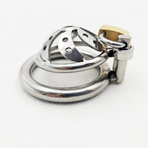 <span class=keywords><strong>Candado</strong></span> Pequeño Hueco de Metal para <span class=keywords><strong>Castidad</strong></span>, Jaula de <span class=keywords><strong>Castidad</strong></span> para la Parte Inferior del Cuerpo, Juguetes Sexuales Masculinos - Product Image 2