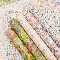 Papier d'emballage floral de style coréen, esthétique pastorale vintage, pour bouquets, fournitures de fleuristes, vente en gros