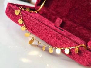 Chaîne de clavicule pour femme Xinfly en or 18 carats, longueur 45 cm, collier extensible rond en or AU750 pour anniversaire - Product Image 4