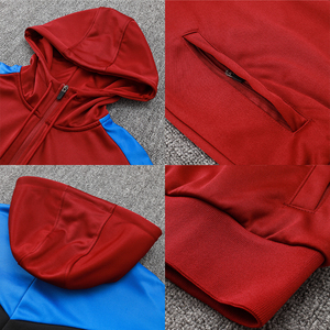 Tuta da <span class=keywords><strong>Calcio</strong></span> Essentials Hoodie 1.1 per Uomo - Stile Base in Poliestere/Spandex, Set con Felpa a Maniche Lunghe con Cappuccio, Taglie S-2XL - Product Image 4