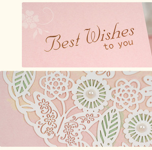 2025 último diseño estampado dorado fuentes de arte patrón 3D decoración Universal juego de tarjetas de mensaje diario con los mejores deseos - Product Image 6