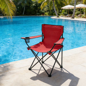 كرسي تخييم عصري قابل للطي خفيف الوزن ومحمول للشاطئ والحديقة والصيد والسفر، صديق للبيئة للاستخدام الخارجي - Product Image 4