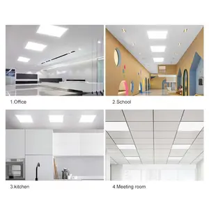 لوحة إضاءة ذكية CCT بإضاءة خلفية قابلة للتغيير بجهاز تحكم عن بعد 2X4 قدم 2x2 قدم 1X4 قدم للمتاجر والمكاتب والمستشفيات