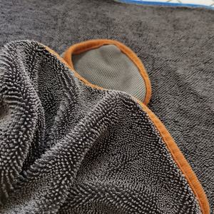 600gsm 40*40cm logotipo personalizado secado de coches toallas de bucle trenzado coreano paño de microfibra Toalla de limpieza de lavado de coches - Product Image 2