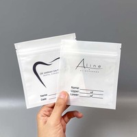 Custom Print Teeth Aligners Dental 3 Side Seal Zip Flat Resealable orthodontic Brackets Packaging Bag Ziplock Sachet Aligner Bag
