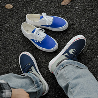 Chaussures en toile respirantes pour hommes avec logo personnalisé, style coréen, baskets basses vulcanisées décontractées, marque de créateur, étiquette privée OEM ODM