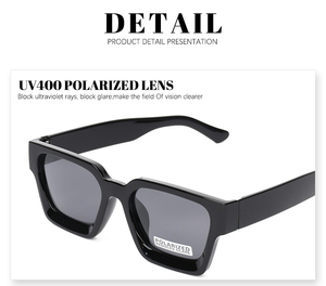 सोटा कारखाने कस्टम सन रंगों के लोगो को ओवरसाइज मोटे फ्रेम वर्ग ग्लास एंटी-फैशनेबल पोलीराइज्ड मोटी धूप का चश्मा - Product Image 4