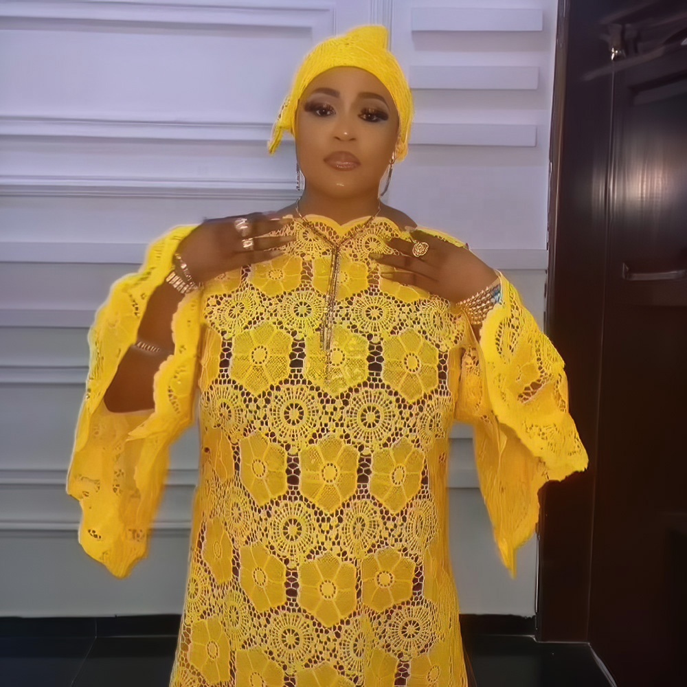 Best Yellow African Lace Dress Styles Sequin Cloth African Kitenge Dress  Designs Knee Length Party Dress