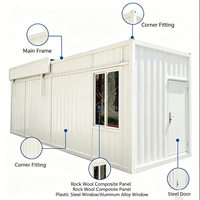 Maison Conteneur Modulaire Personnalisée Design Moderne Étanche et Mobile pour Bureau à Domicile, Villa, Site Touristique, Stand de Rue