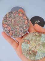 Miroir de maquillage en PU personnalisé avec logo Winway, différentes formes, étiquette privée, cœur, rond, mini miroir compact de poche, cadeau de voyage, promotion