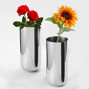 Servizio <span class=keywords><strong>di</strong></span> Lavorazione Metalli Personalizzato per Hotel e Ristoranti, <span class=keywords><strong>Vaso</strong></span> per Fiori in Acciaio Inox 304 OEM con Finitura a Specchio - Product Image 4